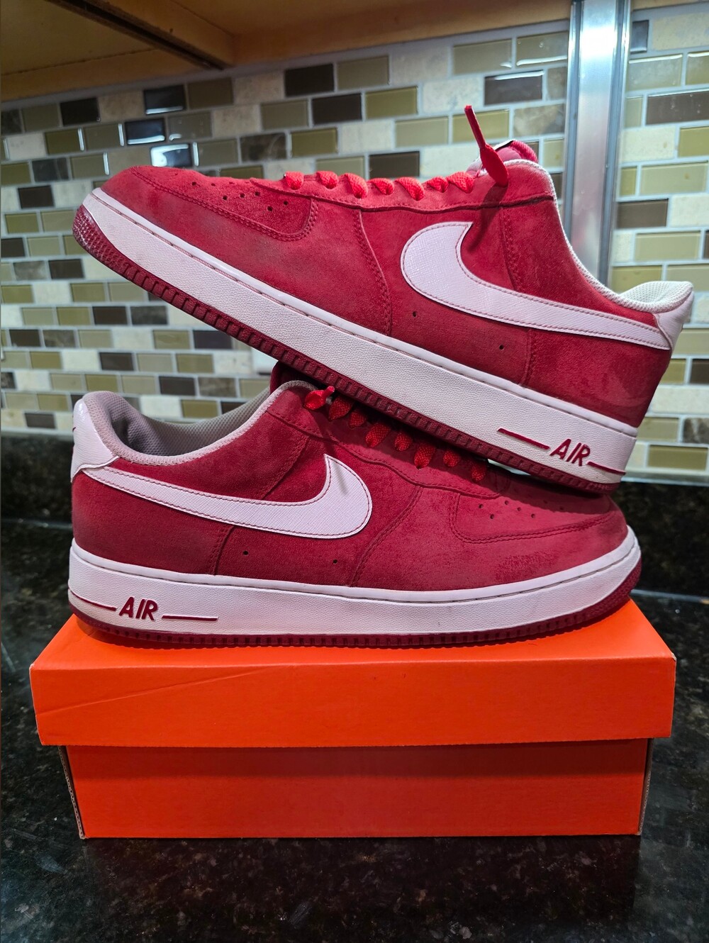 Nike Air Force 1 ♤ Gym Red / White ♤ SKU 488298-620 ♤ Mens 11 ♤ BEAUTIFUL
